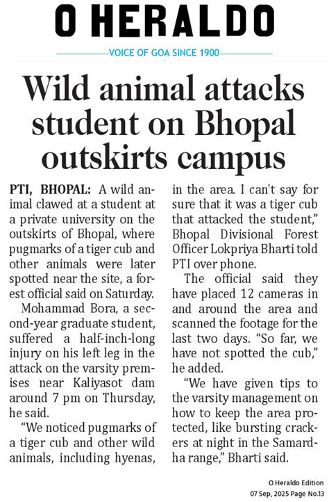 07 09 2025 Herald_013 - O Herald 07-09-2025 - oHeraldo: Daily News ...