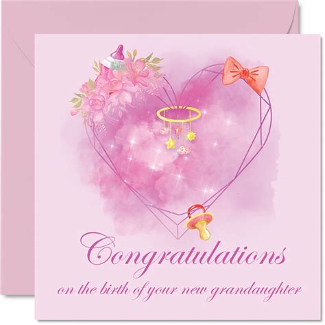 Newborn Baby Girl Wishes Card