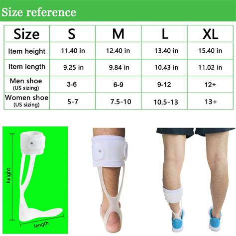 Buy Orthomen Drop Foot Brace AFO Leaf Spring Splint, Foot Drop Orthosis ...