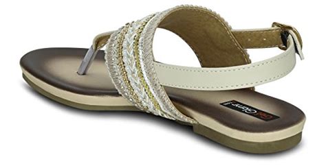 Buy Get Glamr.com Beige and Brown Outdoor Sandals - 3.5 UK (34 EU) (LT ...