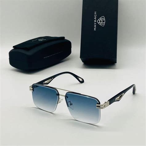 Buy MAYBACH Retro Square Sunglasses Blue, Black For Men & Women Online ...