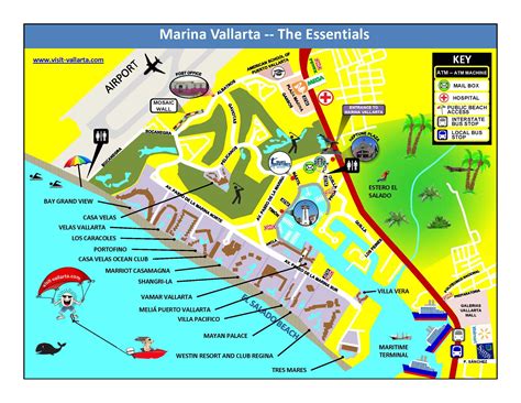 Puerto Vallarta Romantic Zone Map - Zona Romantica The Essentials ...