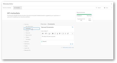 Metadata Editor 的图像结果