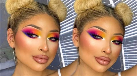 Image result for Bright Color Makeup Tutorial