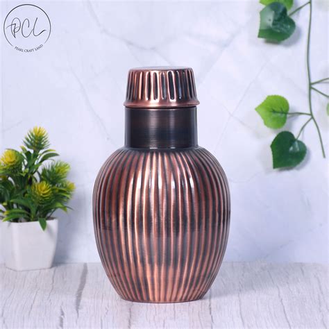 Pure Copper Bedside Apple Jar Line Punch Antique Rope with In-Built Gl ...