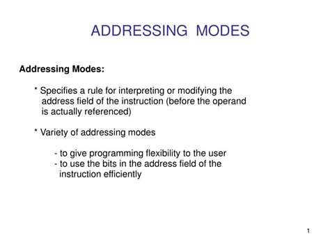 Image result for Addressing Modes Flow Chart