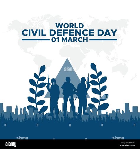 World Civil Defence Day, greeting vector illustration, World Civil ...