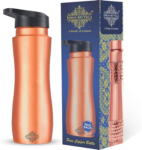 NIRLON Jal Copper Tamba Bottle with Leaf Proof Protection/Joint Less ...