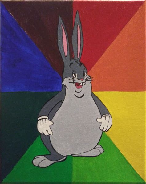 Big Chungus Coloring Big Chungus Bugs Bunny Adult Humor Sticker For