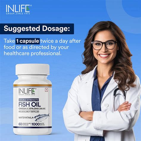 Buy Inlife Fish Oil(Double Strength)Omega 3 Capsules