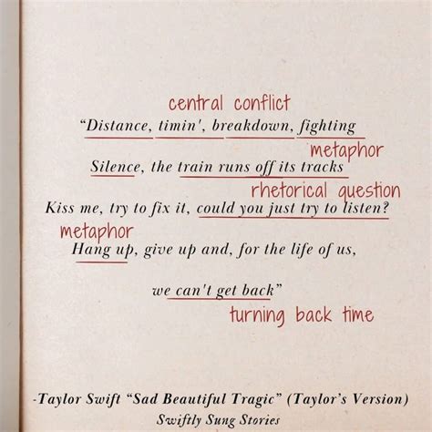 Too Late for the Train: "Sad Beautiful Tragic" Meaning - Swiftly Sung ...