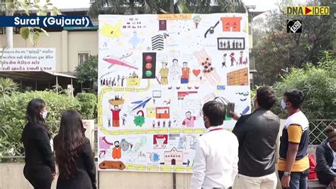 Students in Surat create pictorial representation of year 2020
