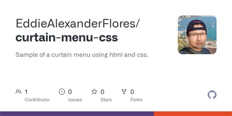 Image result for Curtain Menu HTML/CSS