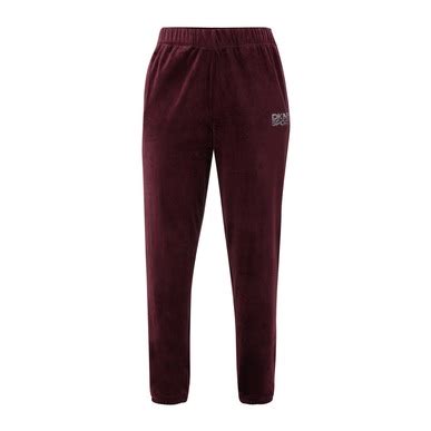 Buy DKNY Women Burgundy High Rise Relaxed Cuff Track Pant for Women ...