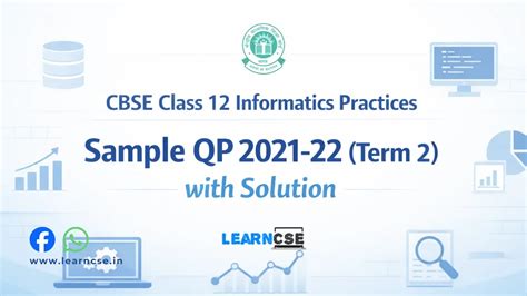 CBSE Class 12 IP 065 Sample QP 2021-22 (Term 2) with Solution