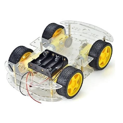 Multi-Purpose 4-Wheels Double Decker Smart Robotic Car With 4 Way ...