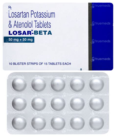 Losar Beta 50/50 MG | Order Losar Beta 50/50 MG Tablet Online at Truemeds