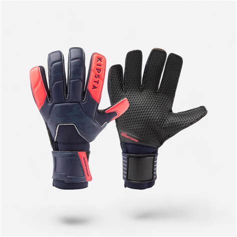 Adult Football Goalkeeper Gloves F500 Resist - Navy Blue/Pink