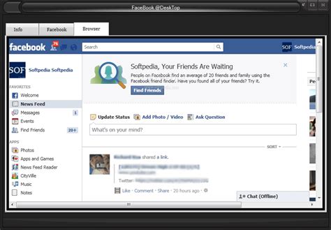 Facebook On PC Desktop 的图像结果