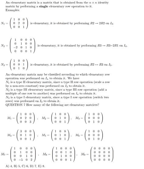 Image result for Elementary Matrix Example