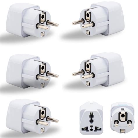 Hi-PLASST Germany Travel Adapter Plug (Pack of 5)(Type E/F) India to ...