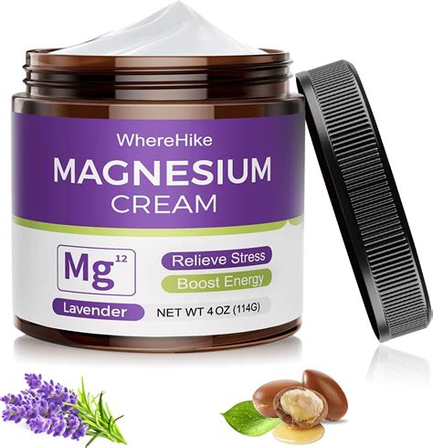 Amazon.com: WhereHike Natural Topical Magnesium Cream for Sleep ...