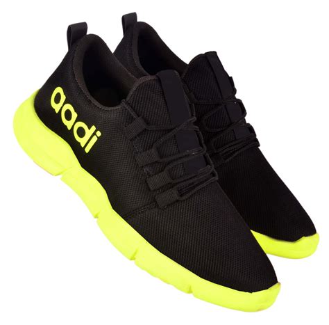 Buy Aadi Black Mesh Running Sport Shoes For Men Online @ ₹999 from ...