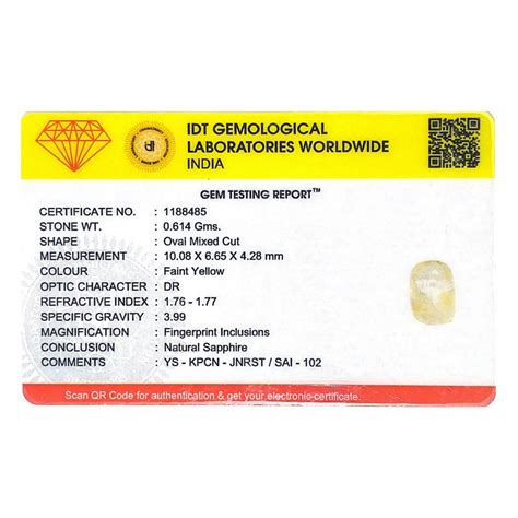 Buy 3.07 Carat Premium Quality White Sapphire Gemstone - Pramogh