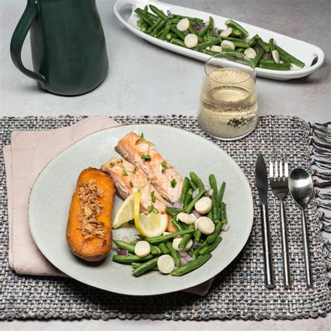 Salmon, Sweet Potato, and Green Bean Salad - Kosher.com