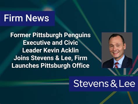 Former Pittsburgh Penguins Executive and Civic Leader Kevin Acklin ...