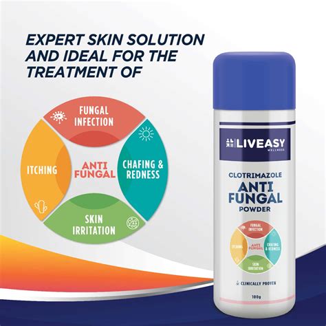 Buy LIVEASY WELLNESS ANTI FUNGAL DUSTING POWDER 100GM Online & Get Upto ...