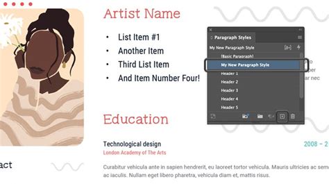 Image result for Bullet List InDesign