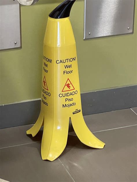 Peeled Banana Wet Floor Sign : r/bananawetfloorsign