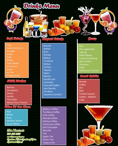 Food Menu Checklist Template 的图像结果