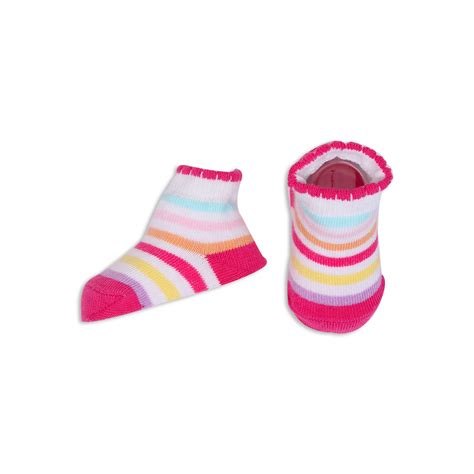 Buy Multi Coloured Baby Socks For 0-6 Months Baby | Smiley Buttons