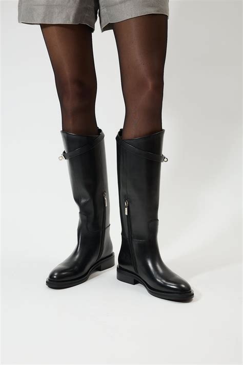 Peta Black | Black boots women, Womens boots, Calf leather