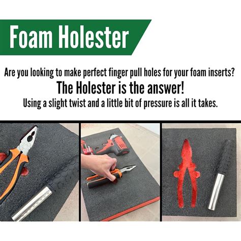 Metalmark Kaizen Holester - Foam Finger Hole Cutting Tool | India | Ubuy