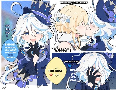 lumine and furina (genshin impact) drawn by n4391 | Danbooru