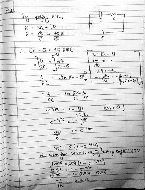 (5) A discharged capacitor C = 2700F is connected in a series with the ...
