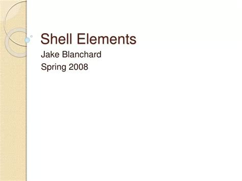 Image result for Shell Elements PPT