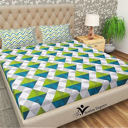 Bombay Dyeing Coral Vine Plus Cotton Double Bedsheet with 2 Pillow ...