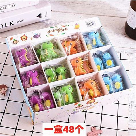 Dino Shape Eraser 48pcs (eff price 5.5 ) - Big Daddy Store
