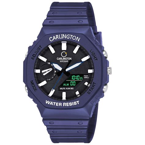 Buy Carlington Unisex Resin Analog-Digital Sports Watch Chronograph ...