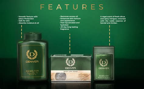DENVER 8 in 1 Combo Grooming Kit- Face Wash,Talc,Detox Soap,Nano Deo ...