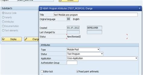 Build SAP Module Pool Program 的图像结果