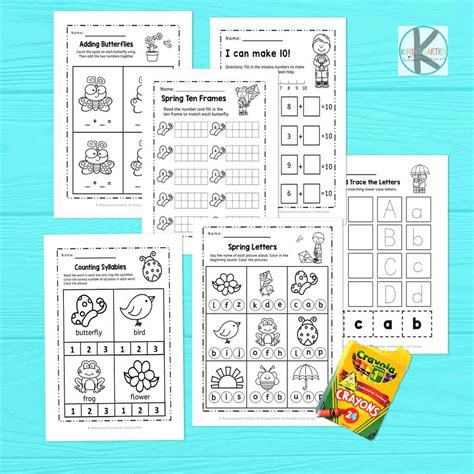 Image result for Sorting through Spring Worksheet for Kindergarten