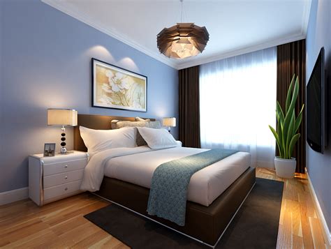 现代卧室床头背景墙装修设计效果图欣赏 – 设计本装修效果图