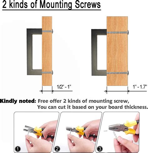 Buy REGARSUN 12 Pack Matte Black Square Cabinet Handles ( 3 Inch 76mm ...