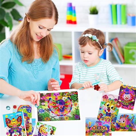 Buy Mosaic Sticker Art Kits for Kids - Mosaic Sticker Art Sticky DIY ...