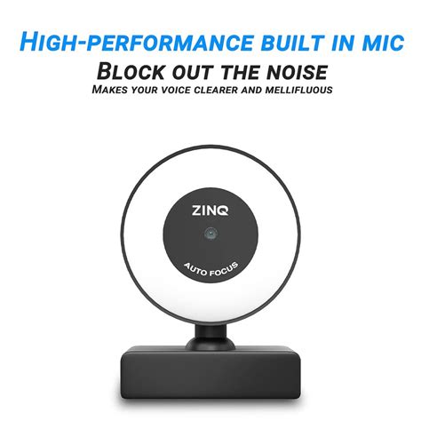 Zinq Technologies Full HD 1080P 2.1 Megapixel 30 FPS Auto Focus Webcam ...